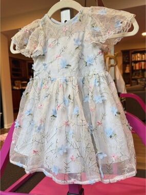 Laura Ashley floral meadow dress sz 18/2T